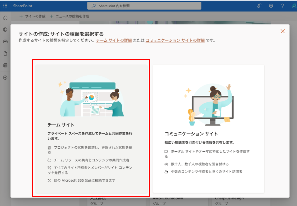 チームサイト